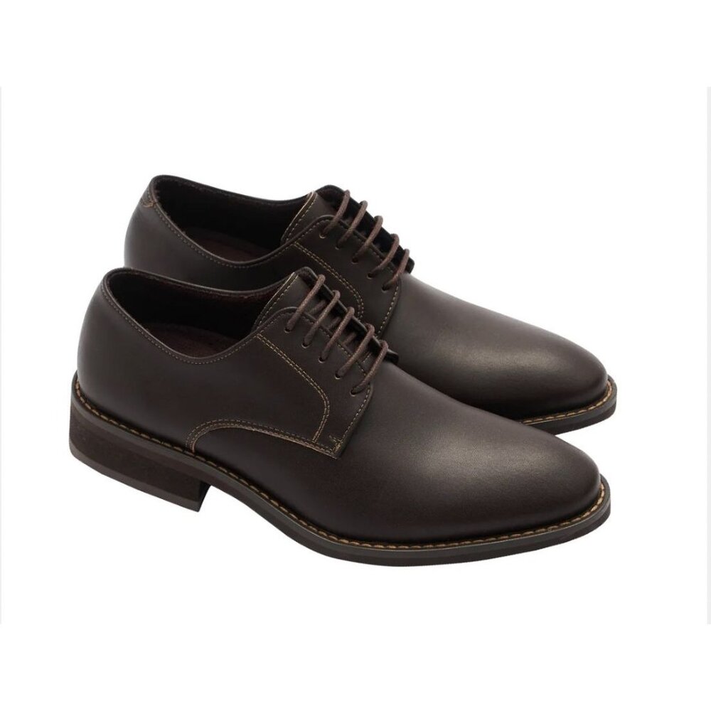 New Mens Gullar Vegan Brown Dress ShoesSize 45-11/11.5